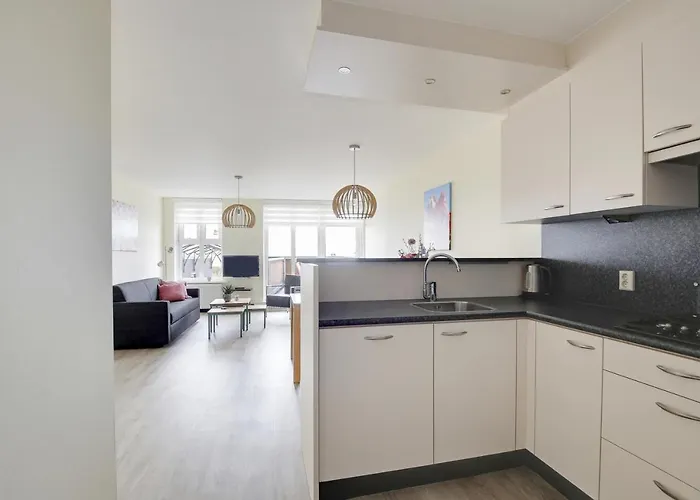 アパート De Trintel Op 1e Verdieping Met Ruim Terras En Zeezicht