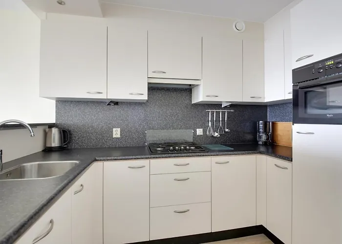 De Trintel Op 1e Verdieping Met Ruim Terras En Zeezicht アパート