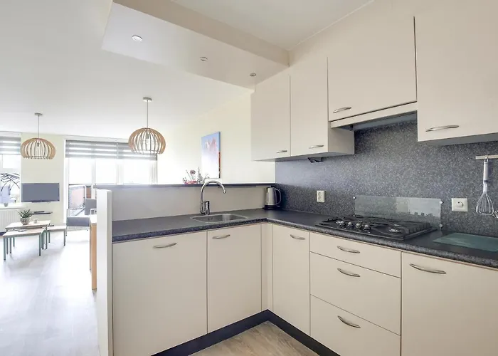 De Trintel Op 1e Verdieping Met Ruim Terras En Zeezicht アパート *